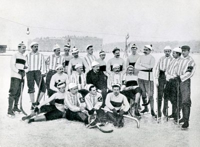 Ice-Hockey Team in St Petersburg by Karl Karlovich Bulla